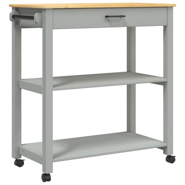 vidaXL Eldh&uacute;svagn "MONZA" 84x40x88,5 cm Gegnheil Fura