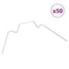 vidaXL Gr&oacute;&eth;urh&uacute;saklemmur 50 stk. W tegund Sinkh&uacute;&eth;a&eth; St&aacute;l