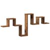 vidaXL Vegghylla Vegghengt Gamalt timbur 104.5 x 43 x 10 cm