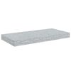 vidaXL Vegghengdar Hillur 4 stk. Steypugr&aacute;ar 50x23x3,8 cm MDF