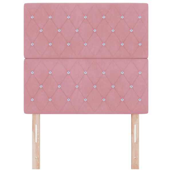 vidaXL H&ouml;f&eth;agafl me&eth; h&ouml;fu&eth;gafl Bleikur 100 cm Gervile&eth;ur