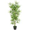 vidaXL Gervi Bambusplanta me&eth; Potti 120 cm Gr&aelig;n