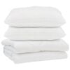 vidaXL S&aelig;ng me&eth; kodda 3 pcs Hv&iacute;tt Microfleece