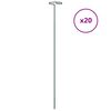 vidaXL Pl&ouml;ntustaurar &iacute; Gar&eth;inn 20 stk. D&ouml;kkgr&aelig;nir 61 cm St&aacute;l