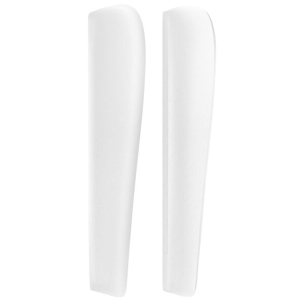 vidaXL Höfðagafl með Eyrum 103x23x118/128 cm Hvít Gervileður