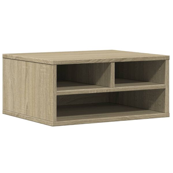 vidaXL Prentarastandur Sonoma Eik 49x40x22,5 cm Samsettur viður
