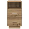 vidaXL n&aacute;ttbor&eth;ssk&aacute;par 2 stk me&eth; 2 sk&uacute;ffum Artisan Oak 36x36x68 cm