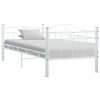 vidaXL Svefns&oacute;fi R&uacute;mgrind &uacute;r hv&iacute;tu j&aacute;rni 90x200 cm