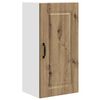 vidaXL Eldh&uacute;s sk&aacute;pur me&eth; geymslu Kalmar Artisan Eik 40 x 31 x 80 cm