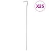 vidaXL Tjaldh&aelig;lar 25 stk. 30 cm &Oslash;4 mm Galvanh&uacute;&eth;a&eth; St&aacute;l