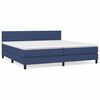 vidaXL H&oacute;lfa&eth; Springr&uacute;m me&eth; D&yacute;nu Bl&aacute;tt 200x200 cm Efni
