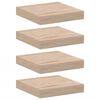 vidaXL Flj&oacute;tandi Hillur 4 stk 23x23,5x4 cm Samsettur Vi&eth;ur