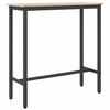 vidaXL bor&eth; N&aacute;tt&uacute;rulegur 100 x 40 x 101 cm Vinnslutr&eacute; og st&aacute;li