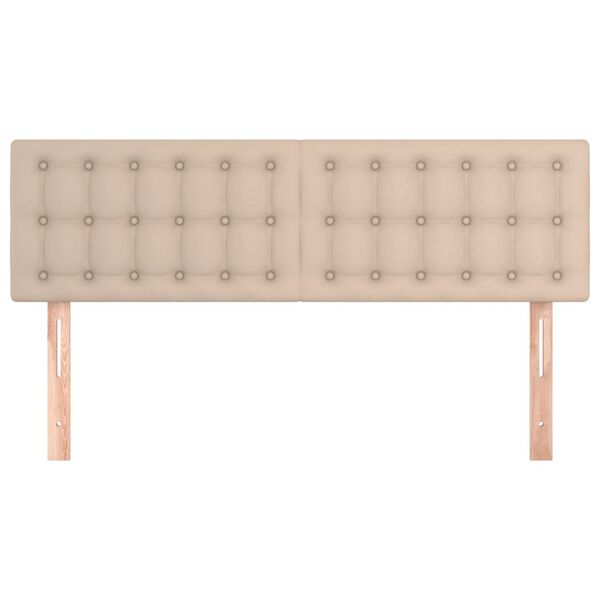 vidaXL H&ouml;fu&eth;gaflar Cappuccino-br&uacute;nt 144x5x78/88 cm Gervile&eth;ur