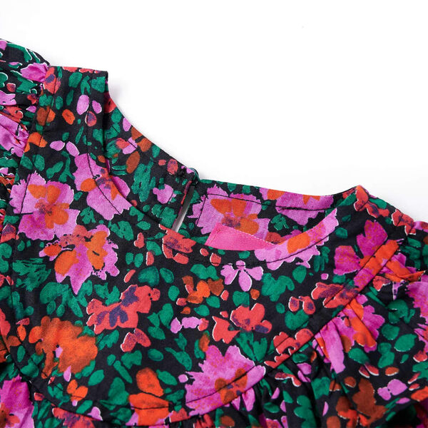 Barnakjóll með Síðum Ermum Skærbleikur 116