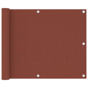 vidaXL Svalaskilr&uacute;m Leirbr&uacute;nt 75x500 cm Oxfordd&uacute;kur