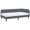 vidaXL Hornr&uacute;m ramma D&ouml;kk gr&aacute; 100 x 200 cm Flauel