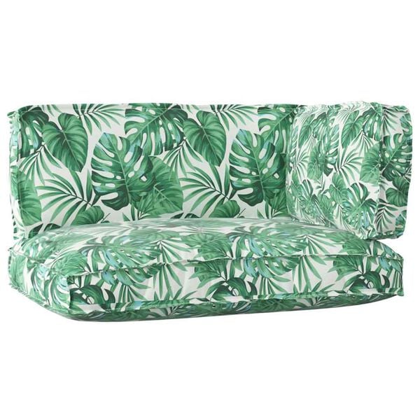 vidaXL P&uacute;&eth;asett &aacute; pall Bl&oacute;m 3 pcs Gr&aelig;nn Bla&eth;a Mynstur Oxford efni