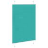 vidaXL Pleated Blind Petrol Green 100x150 cm Efni Breidd 99,4 cm