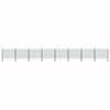 vidaXL Gir&eth;ingarplata me&eth; st&oacute;lpum &uacute;r j&aacute;rni 1385x120 cm gr&aelig;n