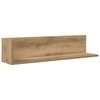 vidaXL vegghillur 2 stk Artisan Oak 75x16,5x16,5 cm Hanna&eth;ur vi&eth;ur