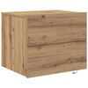 vidaXL Noat&ouml;flu sk&aacute;pur Artisan Eik 50 x 39 x 41 cm Samsettur vi&eth;ur