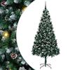 vidaXL Gervi j&oacute;latr&eacute; me&eth; 300 LED Gr&aelig;nn 210 cm PVC, st&aacute;l og plast