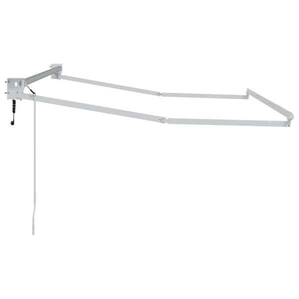 vidaXL Rafmagns afturkr&aelig;f skuggak&aacute;pugrind Hv&iacute;t 3,5 x 2 m &Aacute;l