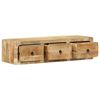 vidaXL Vegghengdur sjónvarpsskápur 100x32x25 cm Solid Wood Gróft Mangó