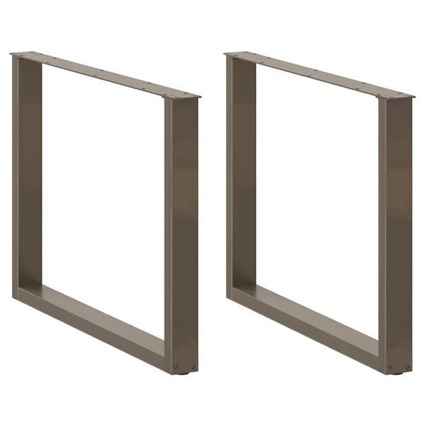 vidaXL bor&eth;stofubor&eth;sf&aelig;tur U-laga 3 stk. &uacute;r n&aacute;tt&uacute;rulegu st&aacute;li 100x(72-73) cm st&aacute;li