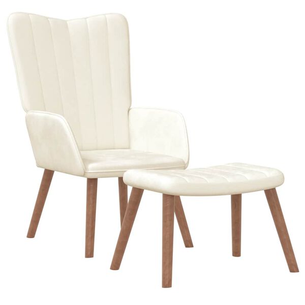 vidaXL Sl&ouml;kunarst&oacute;ll me&eth; F&oacute;tskemli Rj&oacute;mahv&iacute;tt Flauel