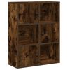 vidaXL B&oacute;kask&aacute;pur Reyklitu&eth; Eik 60x24x76,5 cm Samsettur Vi&eth;ur