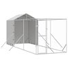 vidaXL &Uacute;tihundask&yacute;li me&eth; &THORN;aki Silfurlita&eth; 2x6x2,5 m Sinkh&uacute;&eth;a&eth; St&aacute;l