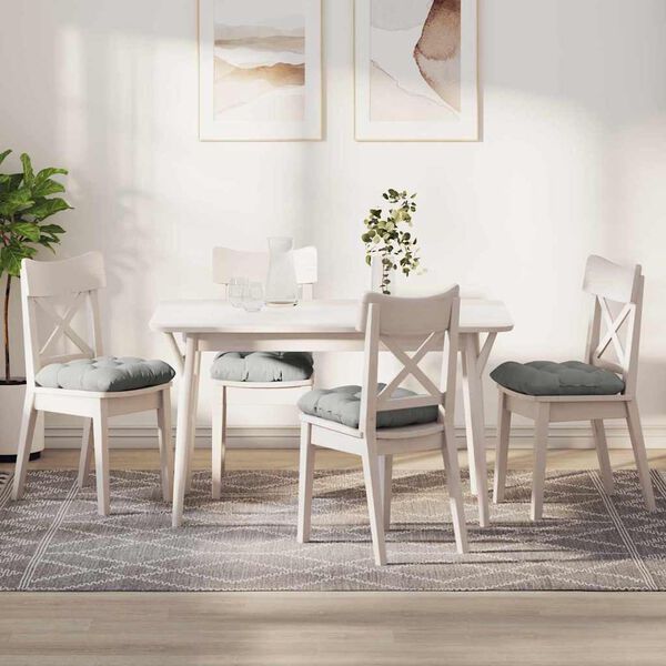 vidaXL Setjp&uacute;&eth;ar 4 pcs Lj&oacute;sgr&aacute;r 40 x 40 cm Mikr&oacute;trefjefni