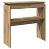 vidaXL Veggbor&eth; Listamannseikarlitur 80x30x80 cm Samsettur Vi&eth;ur