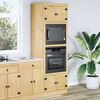 vidaXL Cabinet SKI Hunangsbjartur 66 x 58 x 207 cm Solid furuhikk