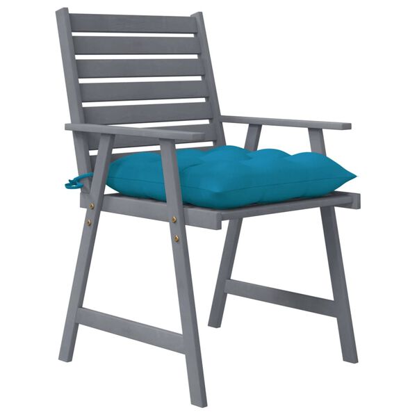 vidaXL &Uacute;tibor&eth;stofust&oacute;lar me&eth; Sessum 4 stk. Gegnheill Akas&iacute;uvi&eth;ur