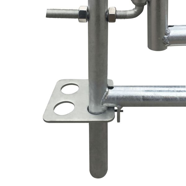 vidaXL 4-hli&eth;a Kindagir&eth;ing Sinkh&uacute;&eth;a&eth; St&aacute;l 137x137x92 cm