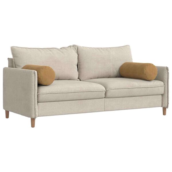 vidaXL Bolster P&uacute;&eth;ar 2 pcs Br&uacute;nn &Oslash; 25 x 70 cm Korduroy efni