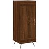 vidaXL Skenkur Br&uacute;nn Eikarlitur 34,5x34x90 cm Samsettur Vi&eth;ur