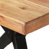 323571 vidaXL Dining Table 200x90x76 cm Solid Acacia Wood