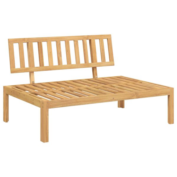 vidaXL S&oacute;fasett me&eth; p&uacute;&eth;i Einlita Gr&aacute;r 120 x 92 x 69 cm Hrein akas&iacute;utr&eacute;