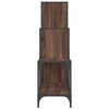 vidaXL Bókahilla Brún Eik 92x30x102 cm Samsettur Viður og Málmur
