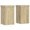 vidaXL Pl&ouml;ntustandar 2 stk Sonoma Eik 10x10x18 cm Samsettur Vi&eth;ur