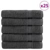 vidaXL G&aelig;&eth;aba&eth;handkl&aelig;&eth;i SOLUND 25 stk Reykgr&aacute; 100x150cm 600g/fm