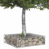 vidaXL Gabion h&aelig;kka&eth; r&uacute;m Silfur 80 x 80 x 20 cm Galvaniserad st&aacute;l