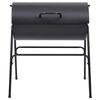 vidaXL tunnugrill með 2 grillristum Svart 80x95x90 cm Stál