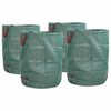 vidaXL Gar&eth;ruslapokar 4 pcs Gr&aelig;nn 66 x 66 x 83,5 cm P&oacute;l&yacute;pr&oacute;p&yacute;len