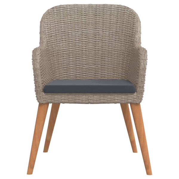 vidaXL 7 Stk. Garðhúsgagnasett með Brúnn