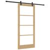 vidaXL Rennidyr N&aacute;tt&uacute;rulegur 93 x 211 cm Gegnheil fura og gler